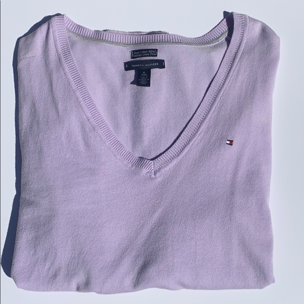 Tommy Hilfiger Lavender Long Sleeve XL Sweater